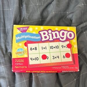Trend Enterprises Multiplication Bingo Learning Game Complete Set